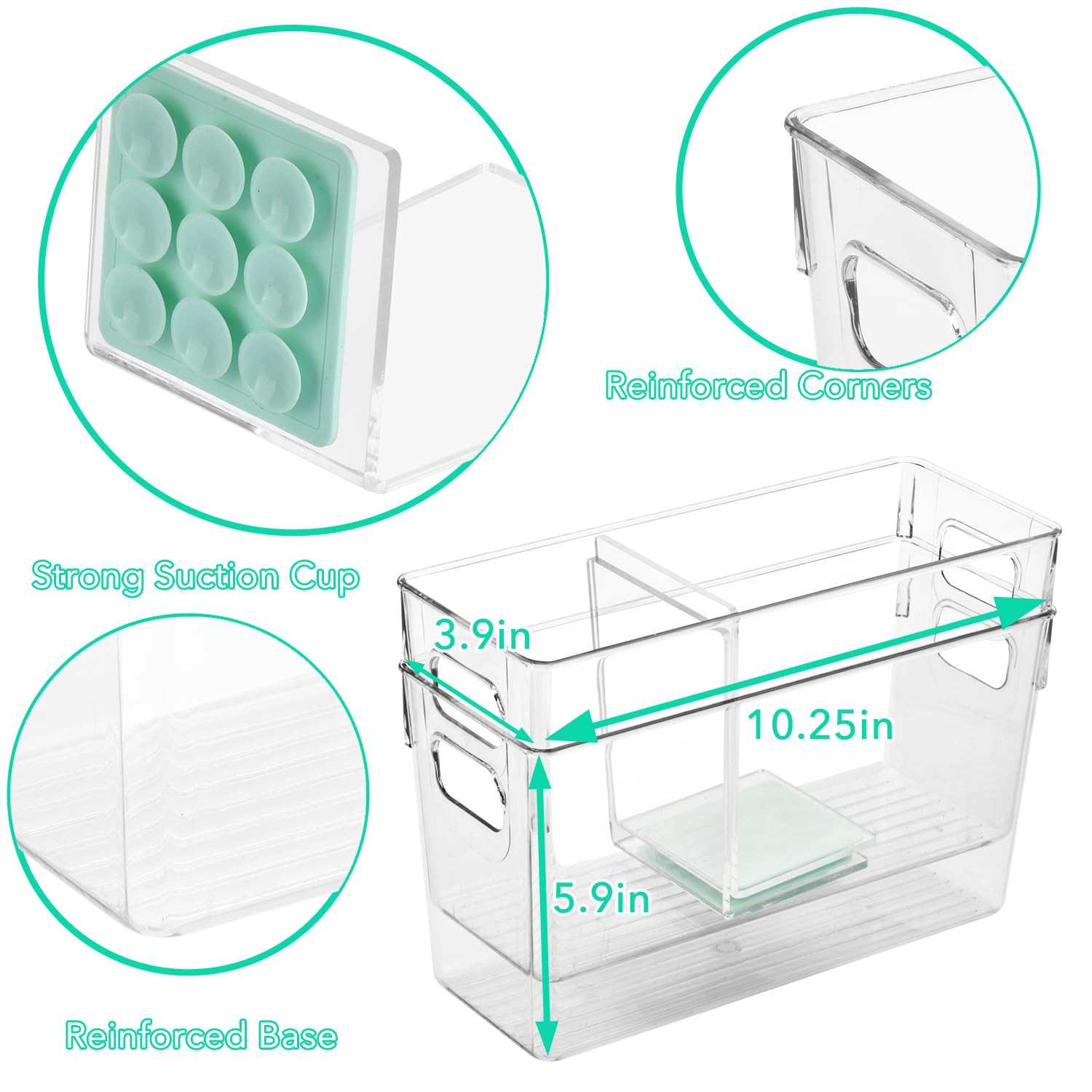 Ugotfeels removable dividers allow flexible configuration and maximize freezer or fridge capacity.