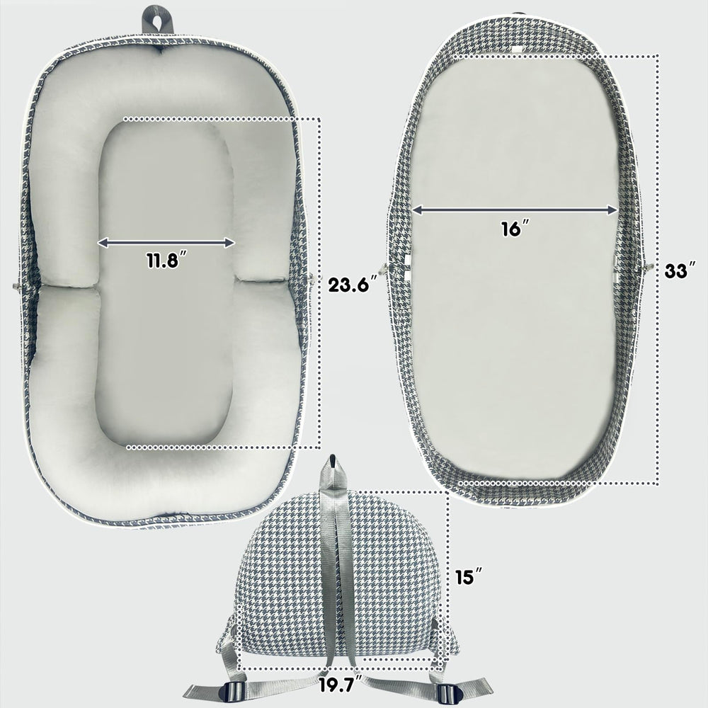 UGRASEA baby-lounger cotton-fabric close-up highlights skin-friendly material