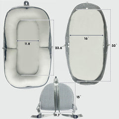 UGRASEA baby-lounger cotton-fabric close-up highlights skin-friendly material
