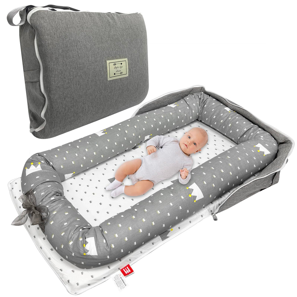 UGRASEA baby lounger grey color ideal for home décor.