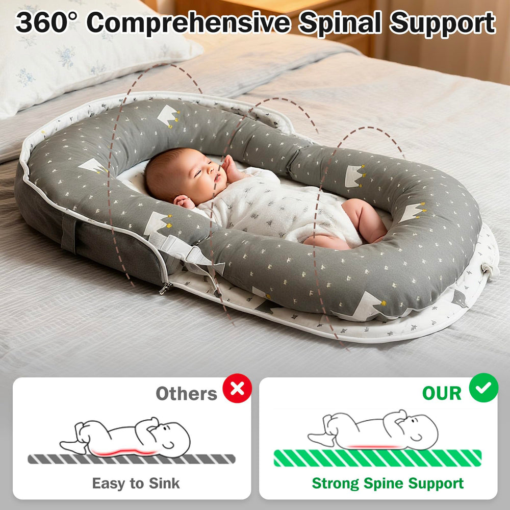 UGRASEA baby lounger waterproof layer helps manage spills and leaks