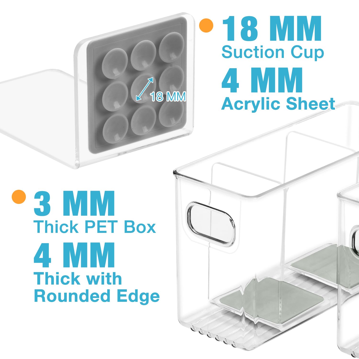 Ugotfeels container gray showing compatibility with Lansinoh and Medela milk bags.
