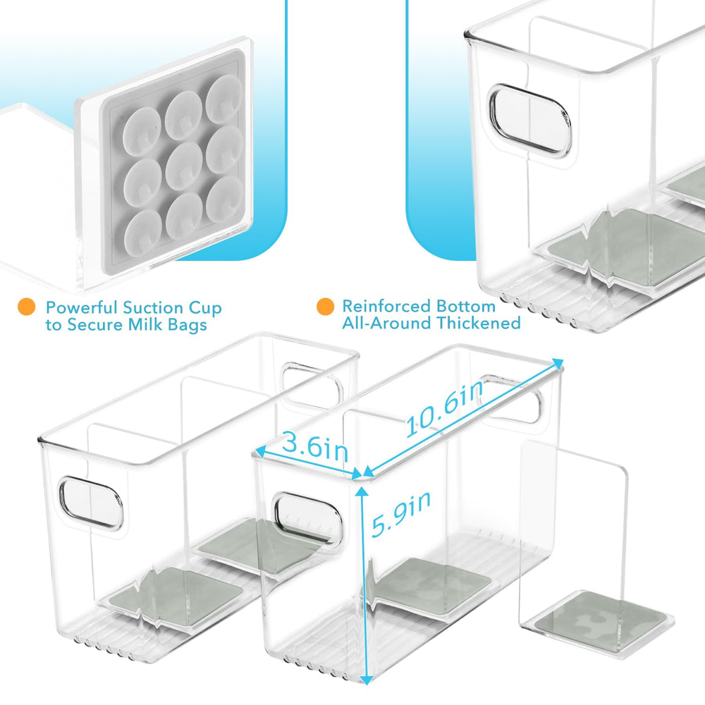 Ugotfeels gray storage container used in pantry for snacks and beverages.