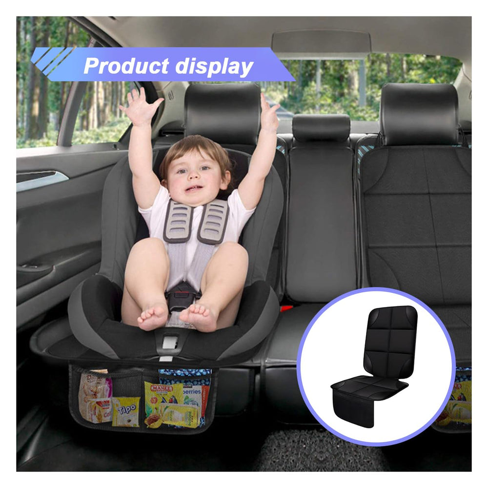 UHANBUT protector with mesh storage pockets for bottles, toys, and wipes