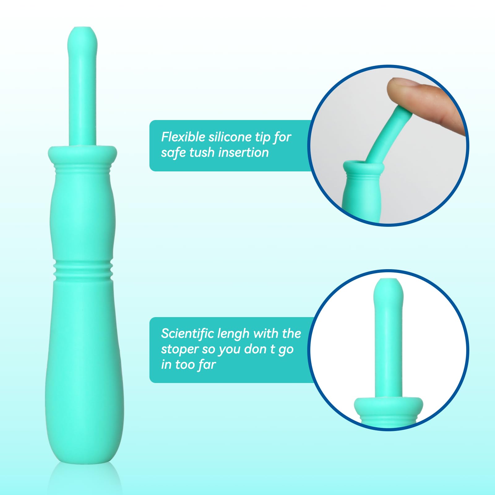 Uhfi gas reliever safety stopper prevents over-insertion for parent peace of mind.