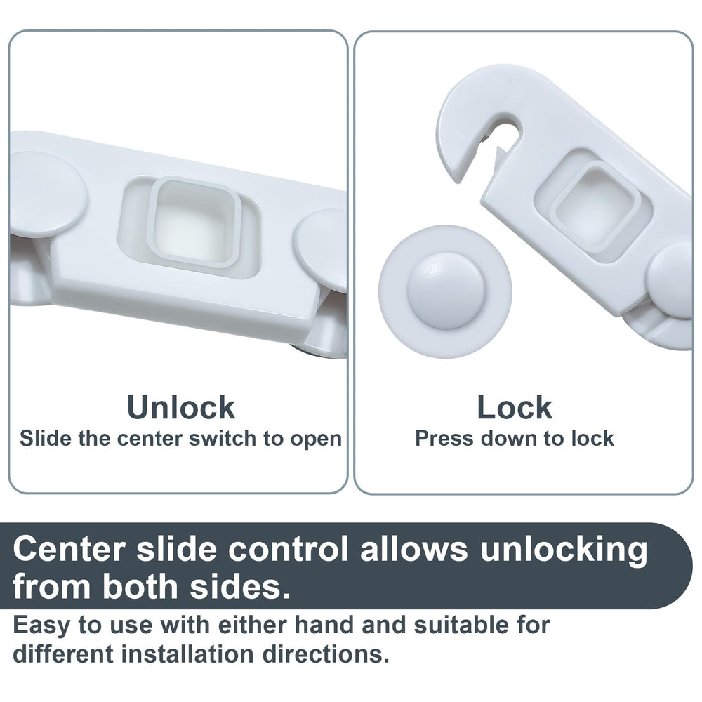 Uhimooi fridge lock uses 3M adhesive for strong hold without drilling.