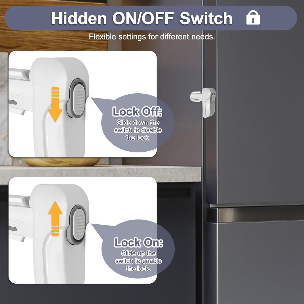 Uhimooi fridge lock auto-relock keeps doors closed after use.