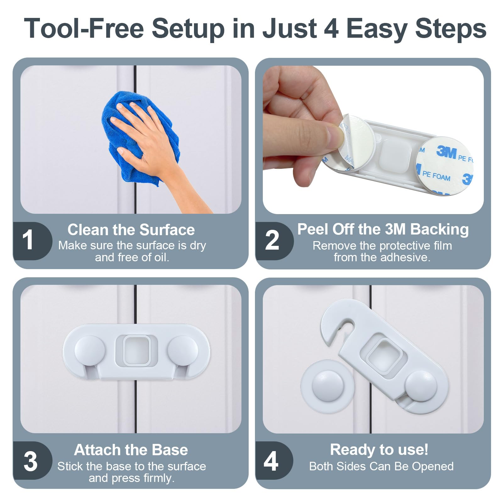 Uhimooi no-drill installation lock offers safe residue-free removal.
