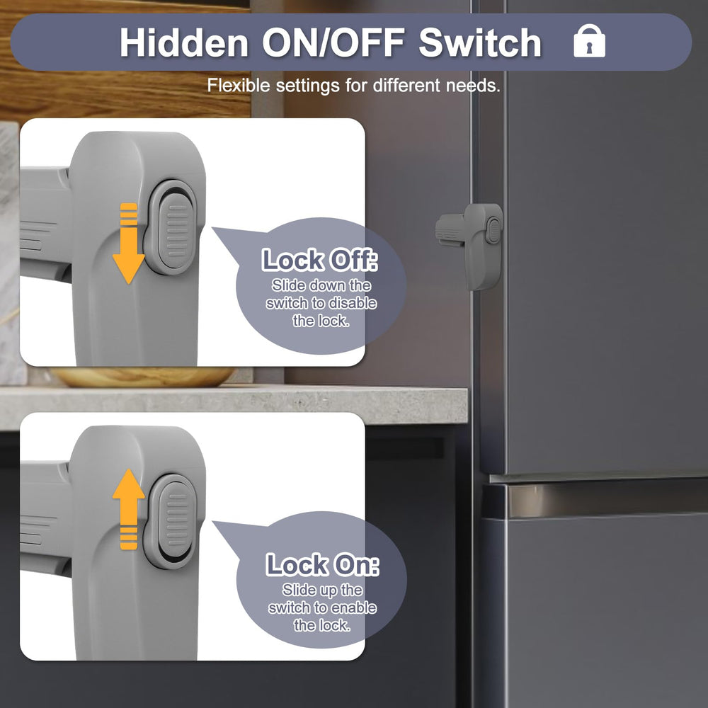 Uhimooi fridge lock removal demonstrates clean finish with no residue.