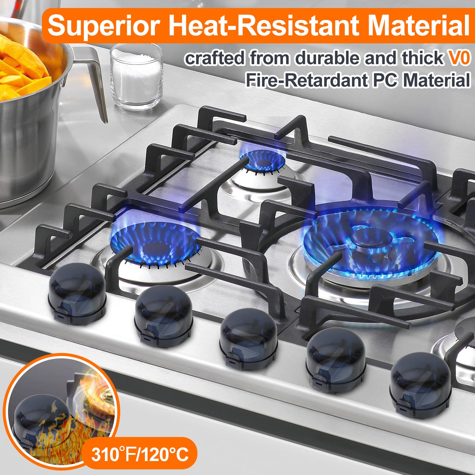 Uhimooi heat-resistant material close-up emphasizes durable, long-lasting protection.