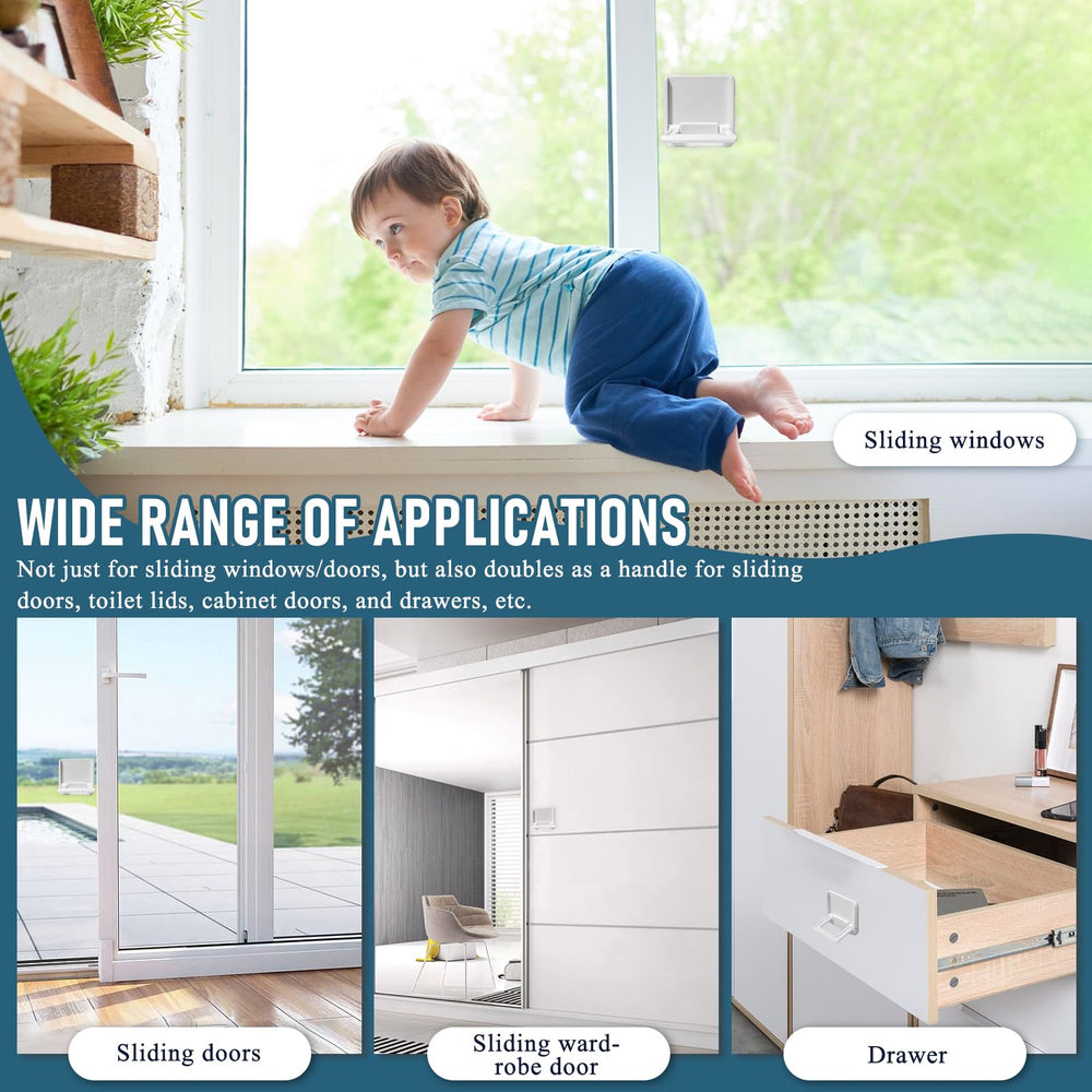 Uhimooi sliding door lock durable ABS material for long-lasting home safety.