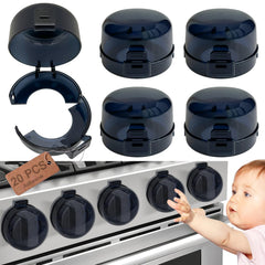 Uhimooi stove knob covers packaging highlights easy install with extra adhesive.