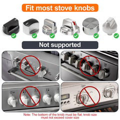 Uhimooi universal-fit knob with measuring marks shows compatibility up to 2.2 inches.
