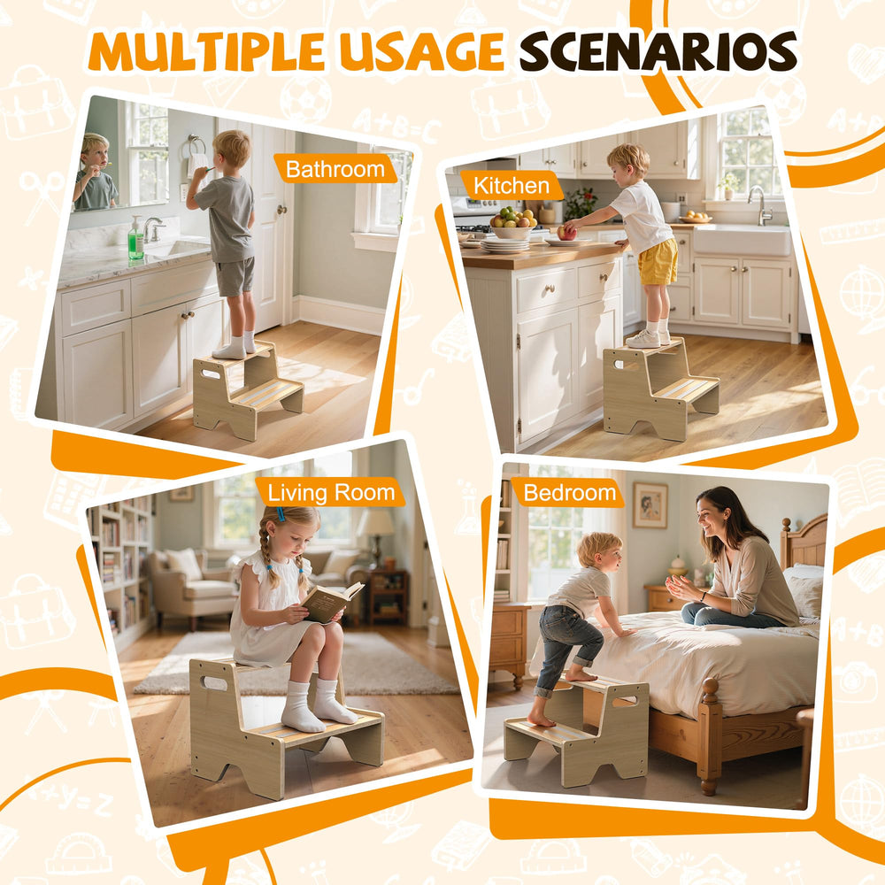 Uiirvdy Step Stool 2-Pack used for potty training