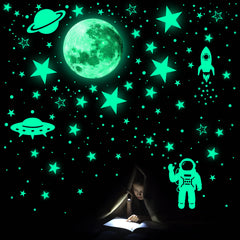 UJoowalk glow-in-the-dark stars on ceiling for magical night sky.