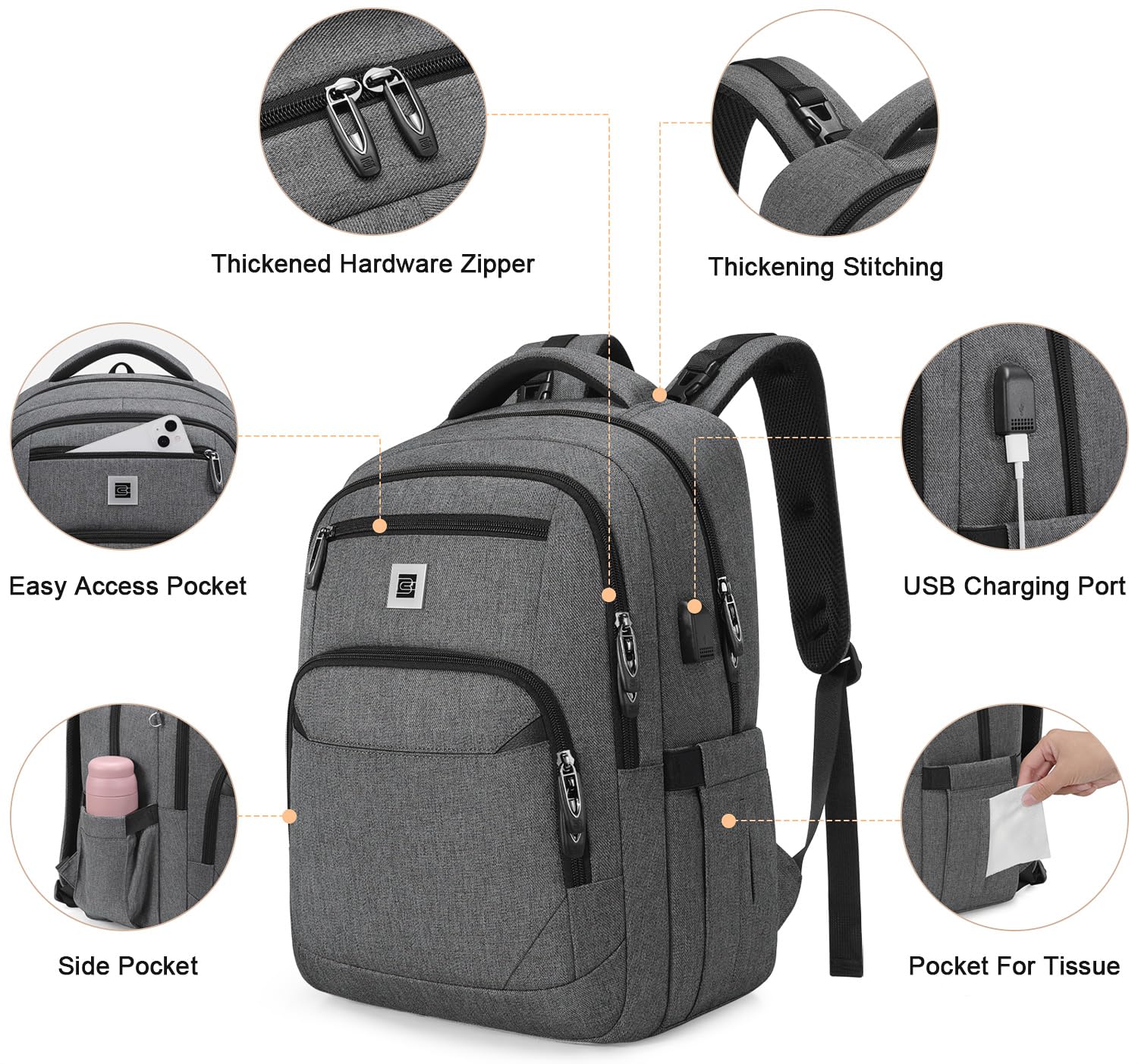 UKEIN diaper bag backpack portable changing pad enables on-the-go changes