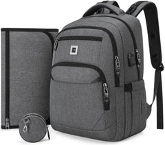 UKEIN diaper bag backpack front view with organized storage for baby essentials
