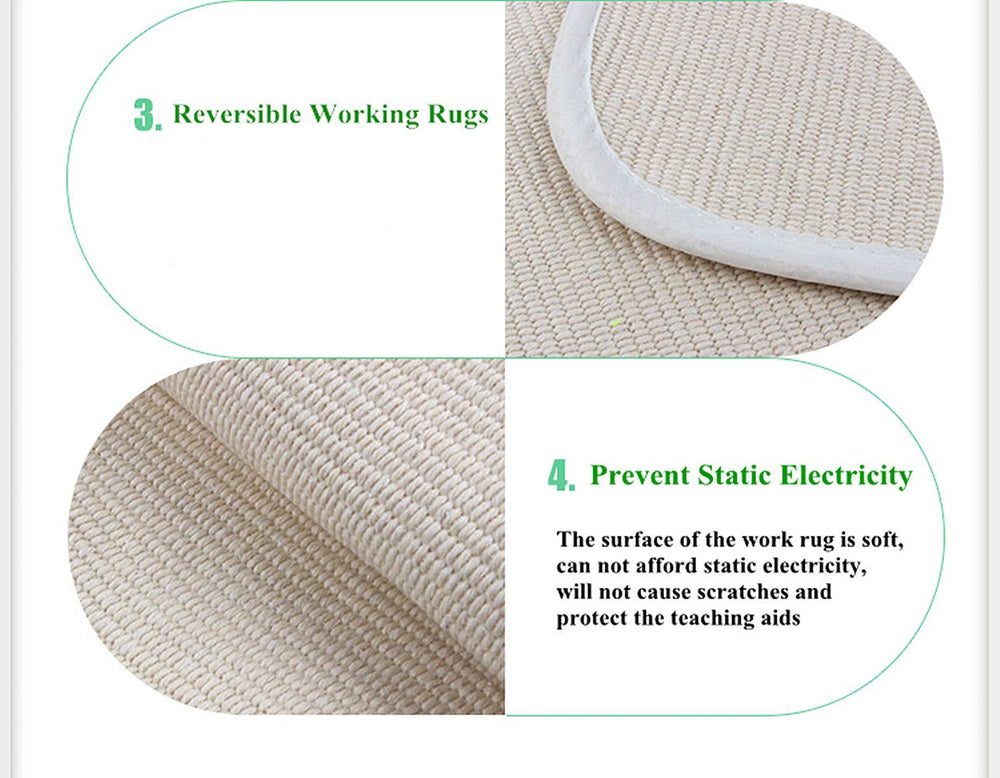 UKELER Montessori mat cleaning-friendly image suggests easy maintenance.