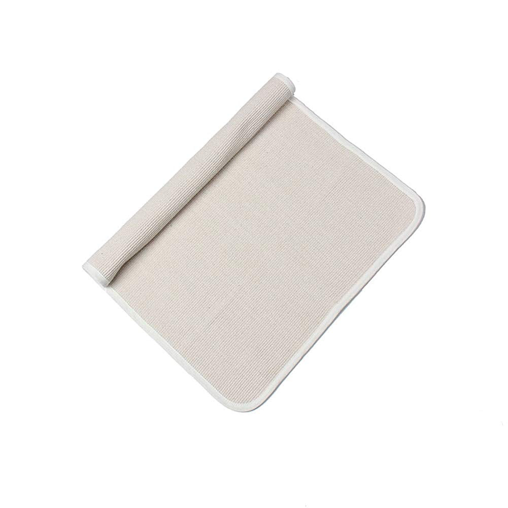 UKELER Montessori mat off-white front view defines a cozy, safe play area.