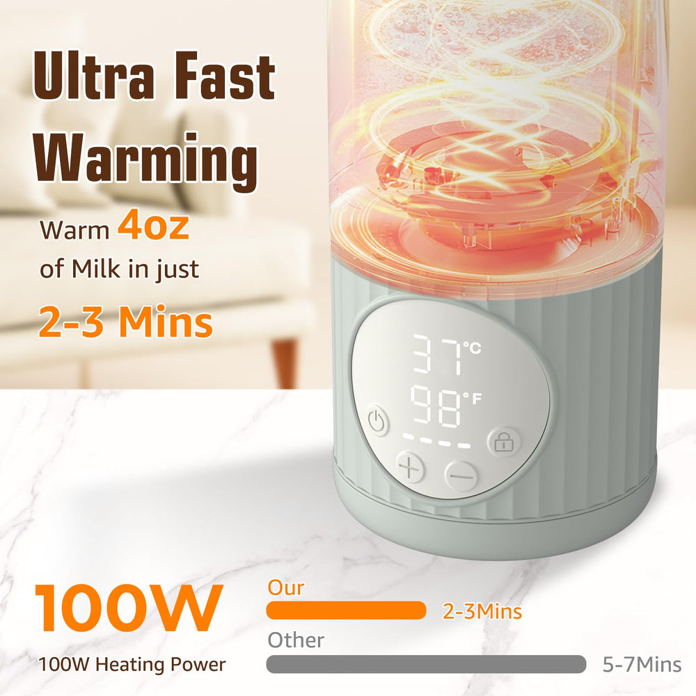 UKEXE portable bottle warmer in car shows travel-friendly warming during drives