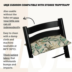 UKJE cushion quick-installation forest image demonstrates under-5-minute setup