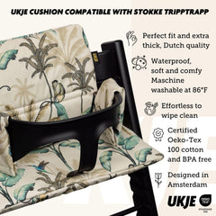 UKJE cushion for Stokke Tripp Trapp forest seat for comfortable mealtime seating