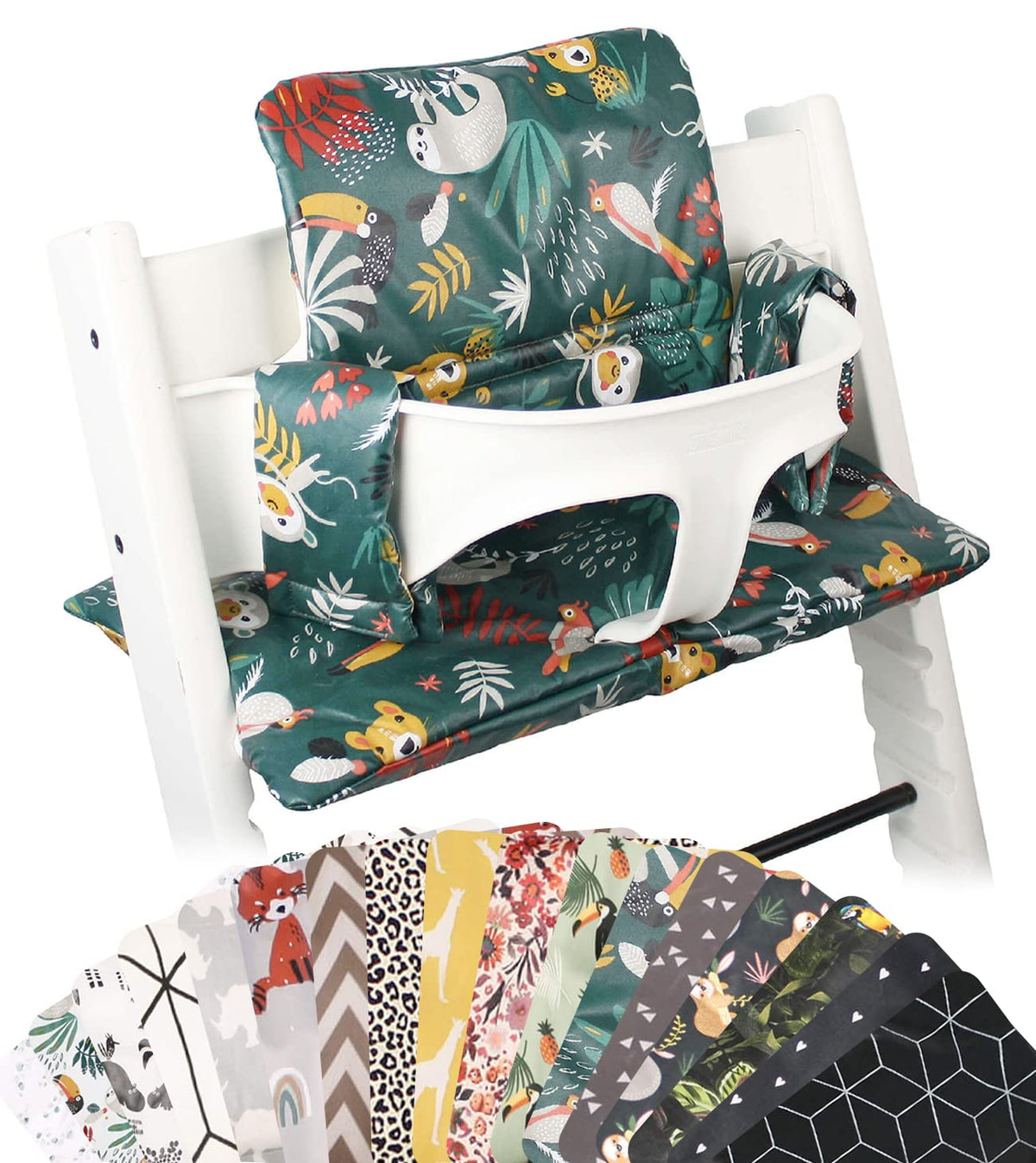 UKJE Cushion for Stokke Tripp Trapp front view offers comfortable infant seating during meals