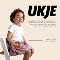UKJE Leopard cushion for Stokke Tripp Trapp padding detail supports cozy seating.