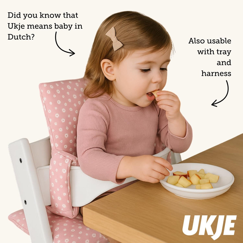 UKJE Stokke Tripp Trapp cushion back view features extra padding for cozy seating