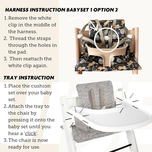 UKJE cushion care instructions show wipe-clean and 30°C washing options
