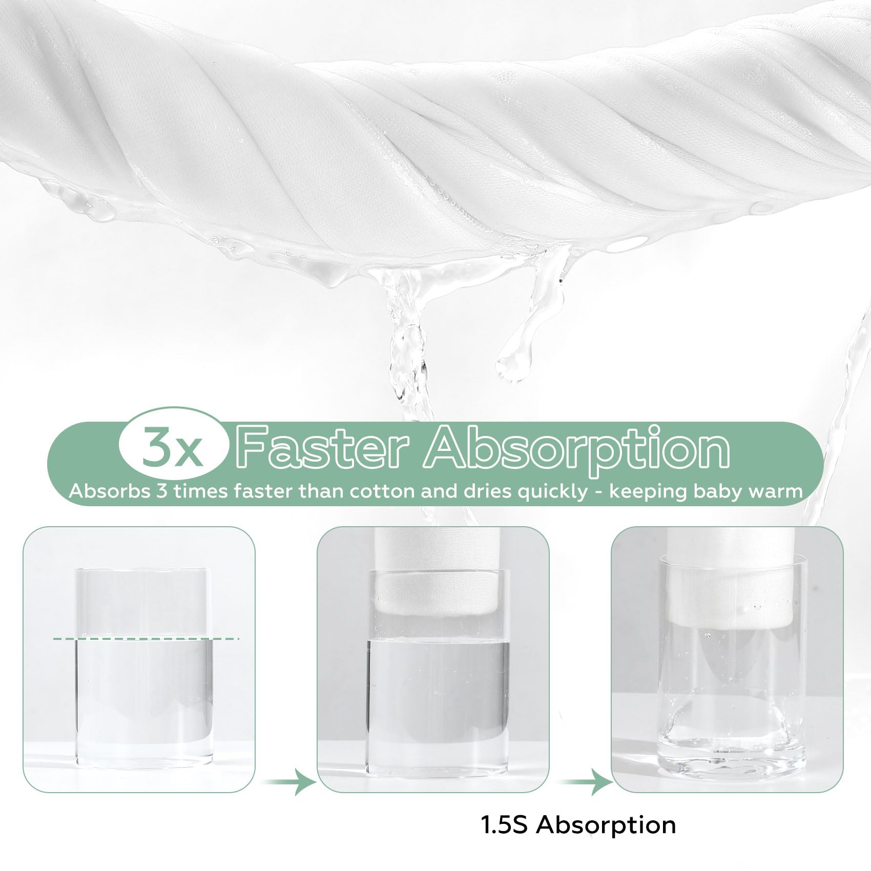 UKMOT hypoallergenic towel uses plant-based dyes for sensitive skin.