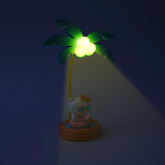 Ukonic Sanrio Hello Kitty pink flamingo floatie scene mood lighting