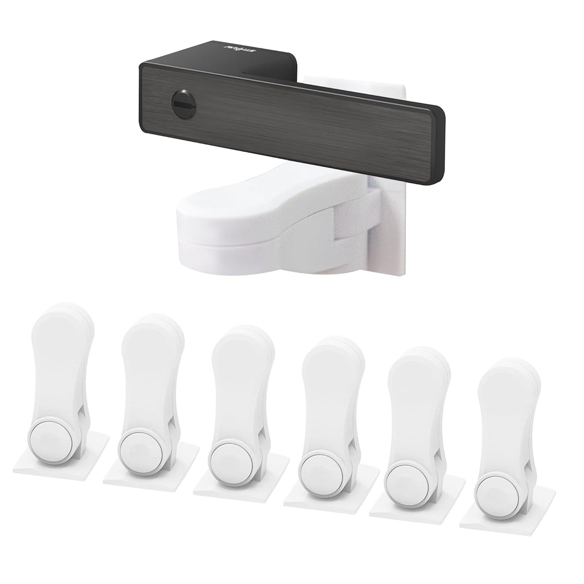 UKSKS child-proof door lever lock pack six with secure doors and quick install