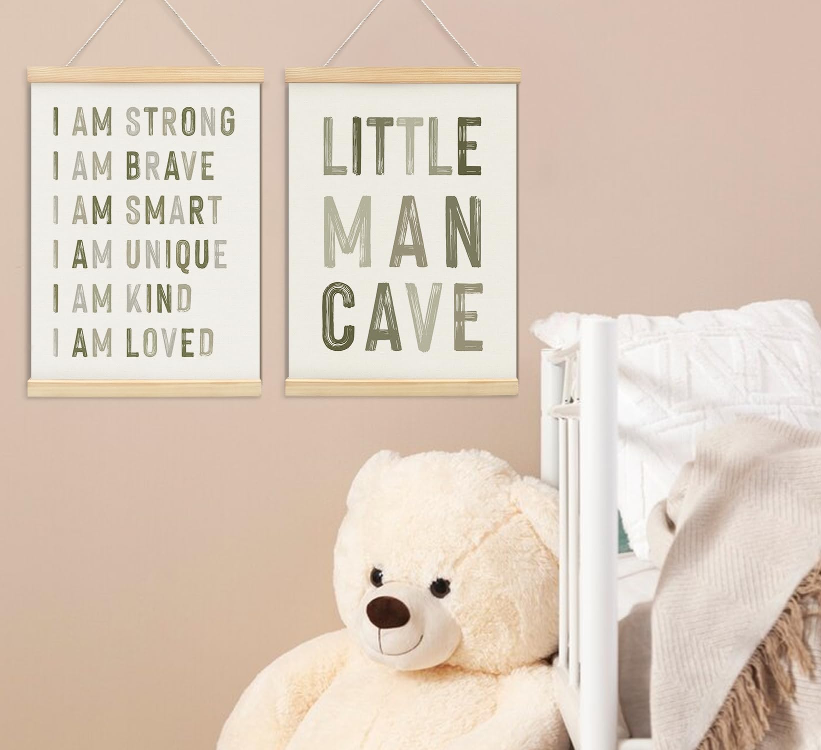 ULEGIE nursery decor framed poster ready to hang adds instant wall charm