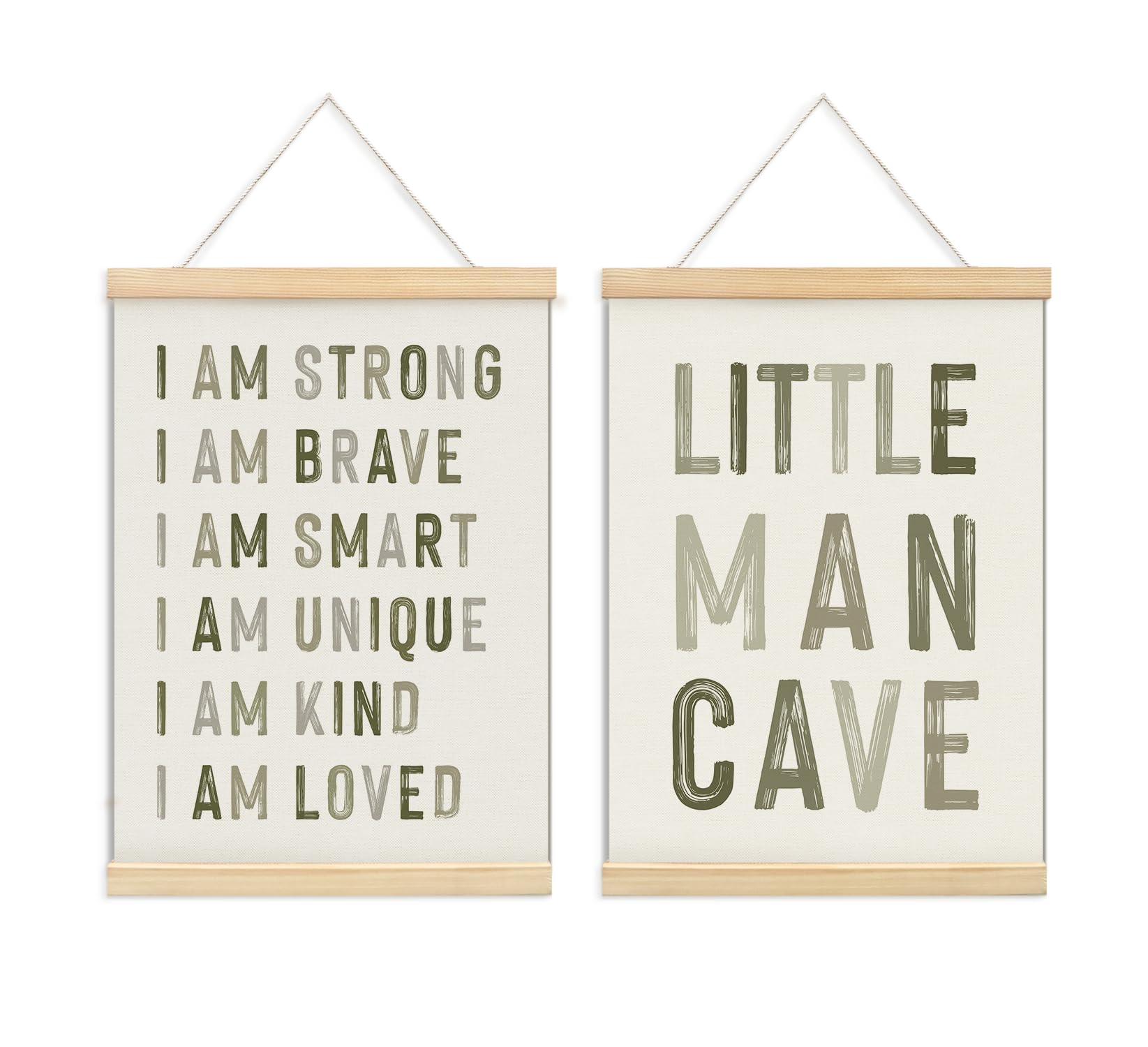 ULEGIE poster wood hanger boy 12x16 with vibrant colors for a playful nursery decor
