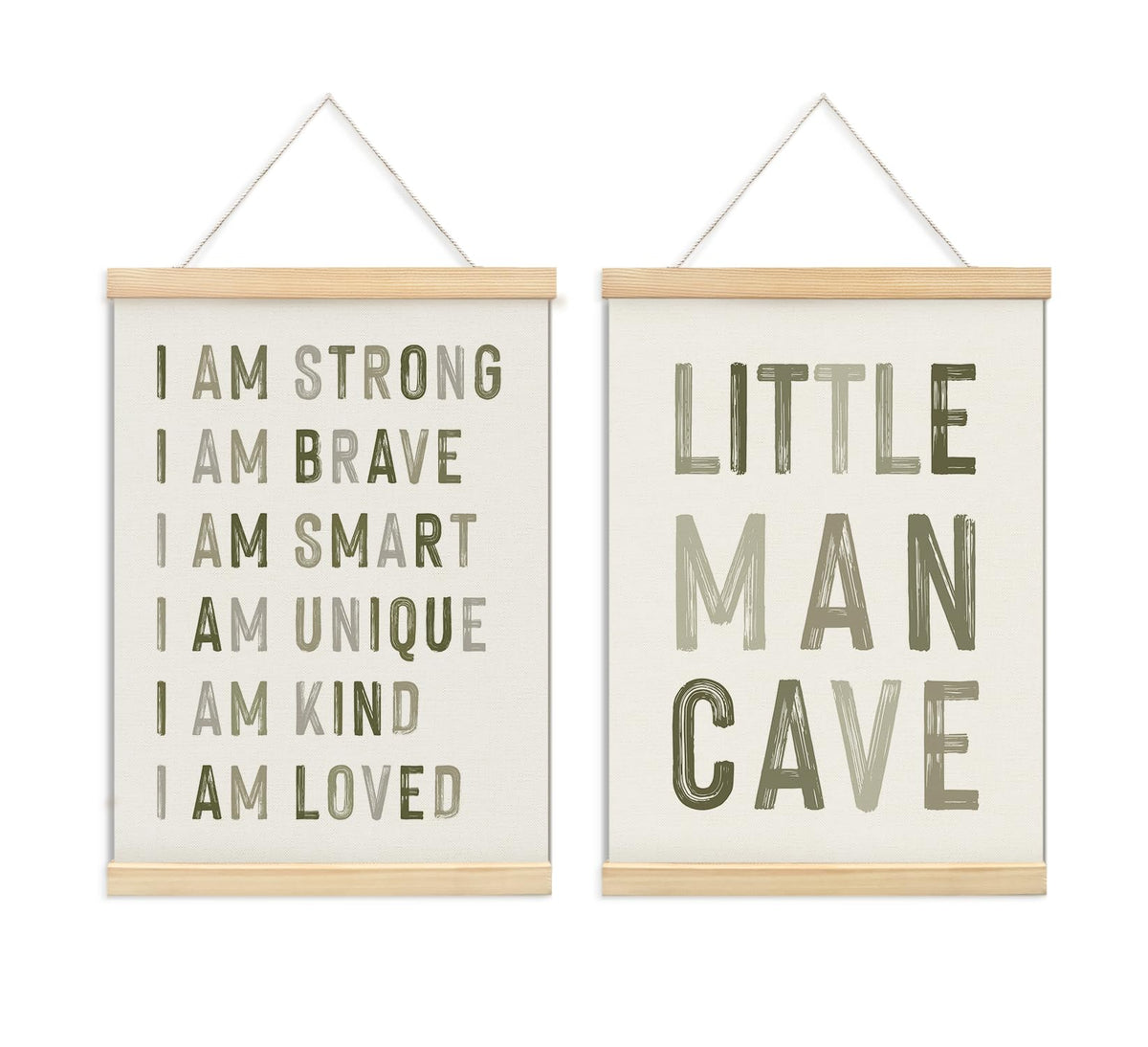 ULEGIE poster wood hanger boy 12x16 with vibrant colors for a playful nursery decor