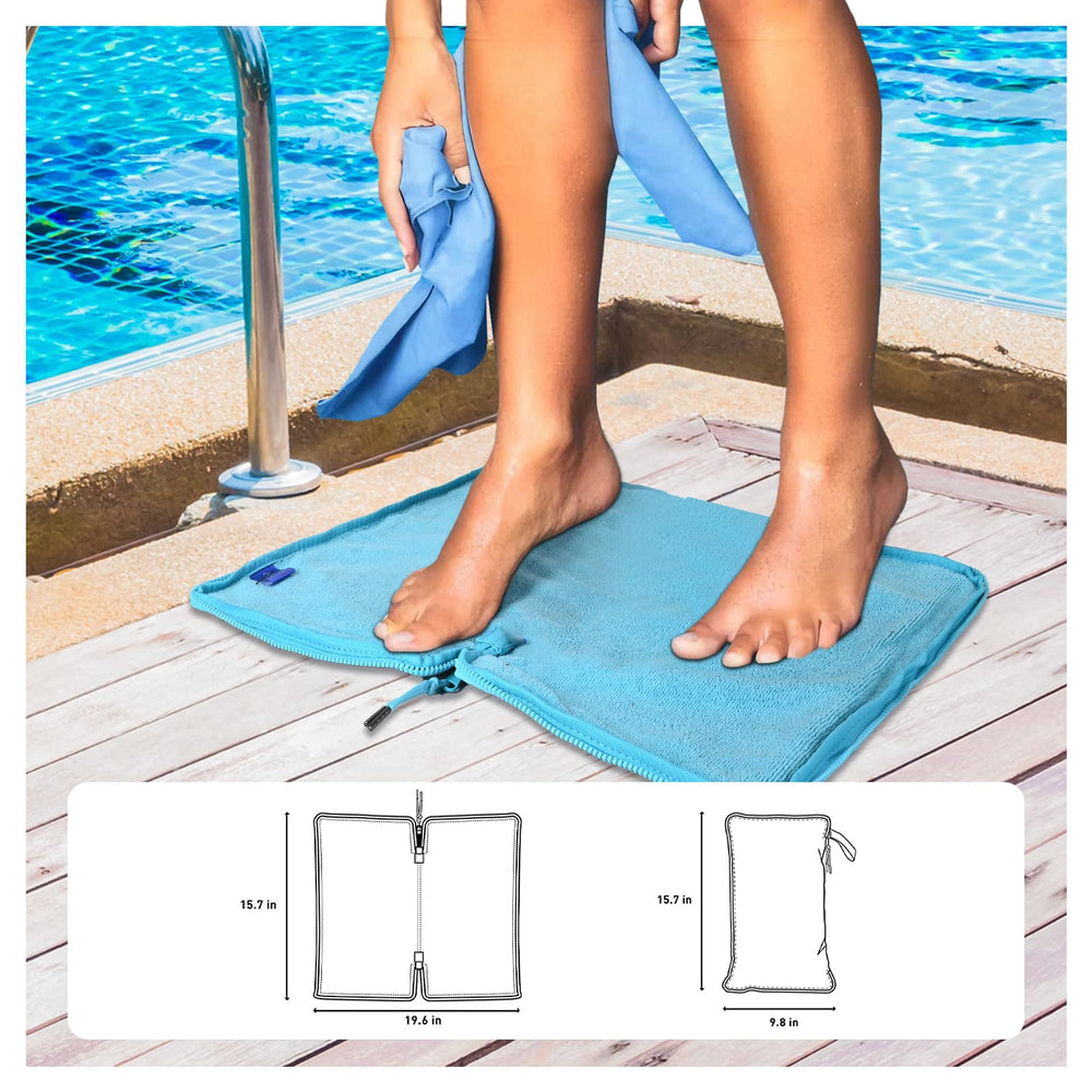 ULTAC Wet Bag interior microfiber lining highlights quick-dry touch after swimming