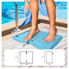 ULTAC Wet Bag interior microfiber lining highlights quick-dry touch after swimming