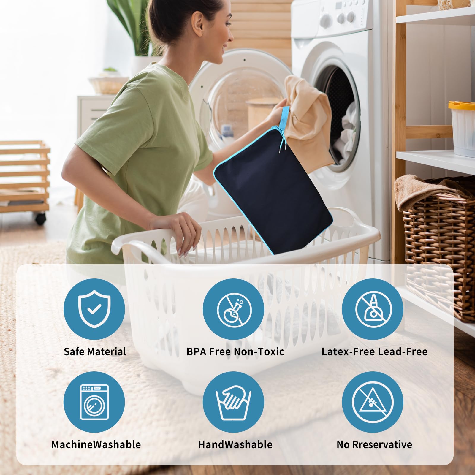 ULTAC Wet Bag easy-clean machine-washable fabric simplifies after-usage care
