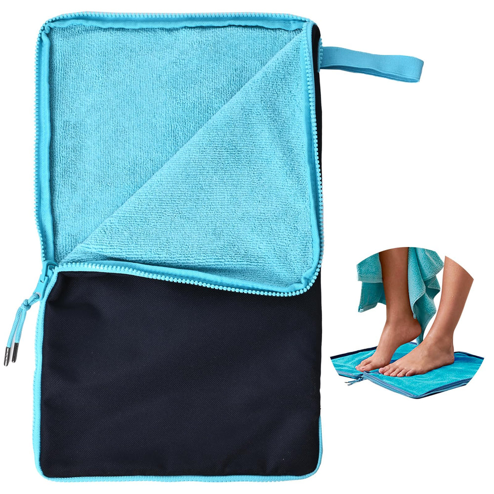 ULTAC Wet Bag navy blue exterior shows durable waterproof shell for poolside protection