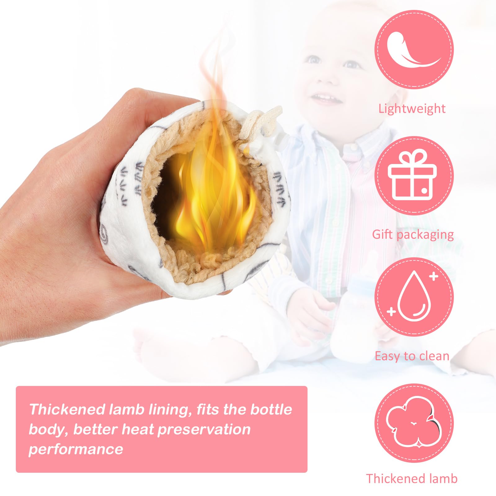 ULTNICE insulated bottle cover helps maintain milk temperature for longer sessions