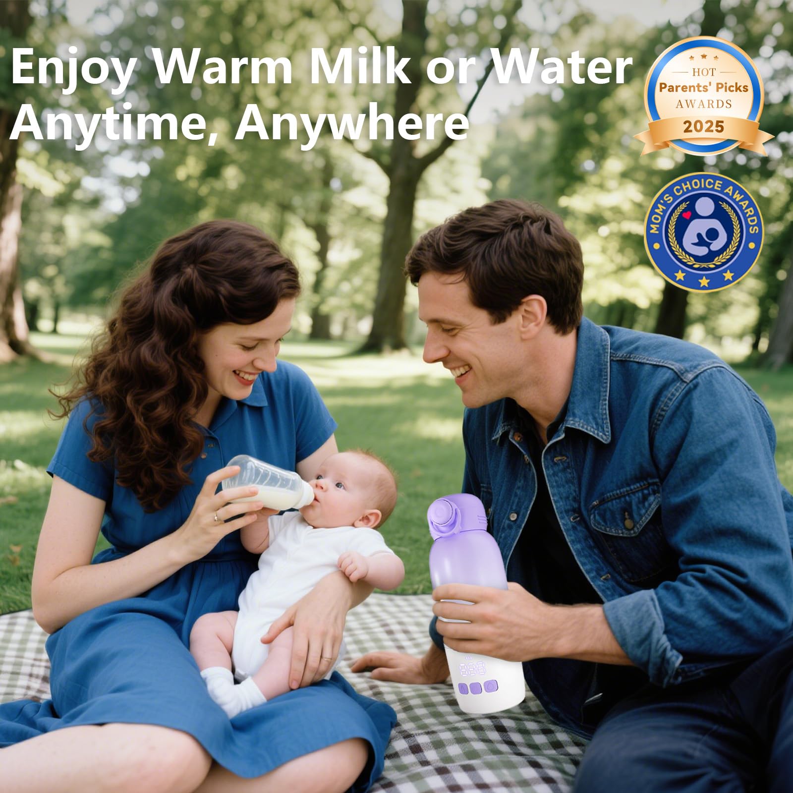 Umakep portable bottle warmer 2-minute quick heat for late-night feeds.