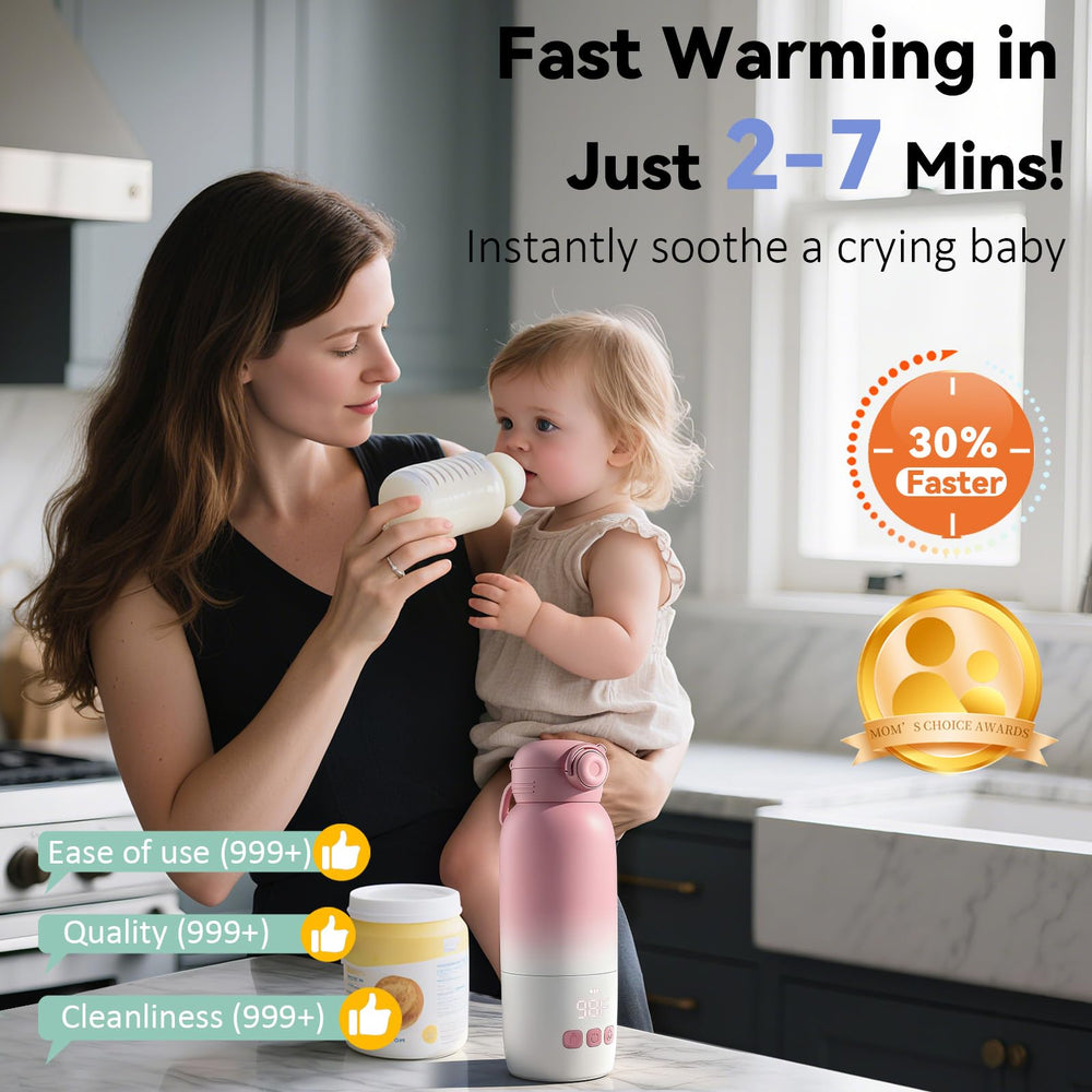 Umakep stainless steel interior is odor-free for pure milk warming