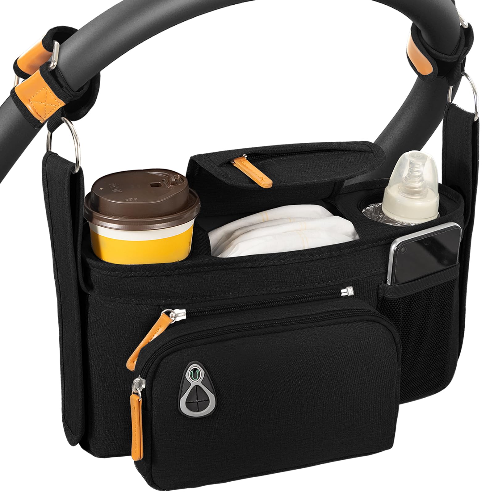UMBEIBEI multi-use design attaches to car seats, cots, or walkers.