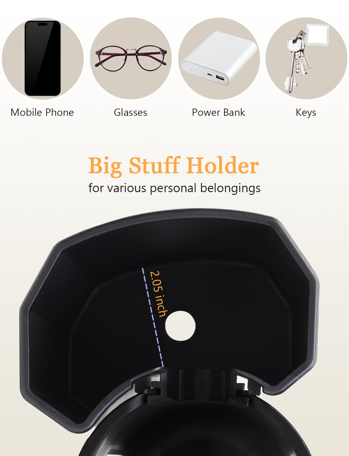 UMBEIBEI cup holder attached to bike demonstrates versatile mobility on rides.