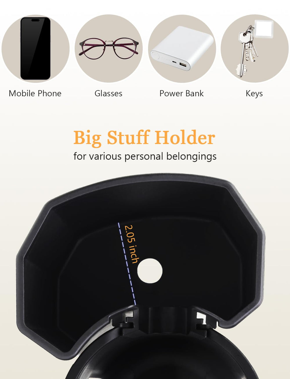 UMBEIBEI cup holder attached to bike demonstrates versatile mobility on rides.
