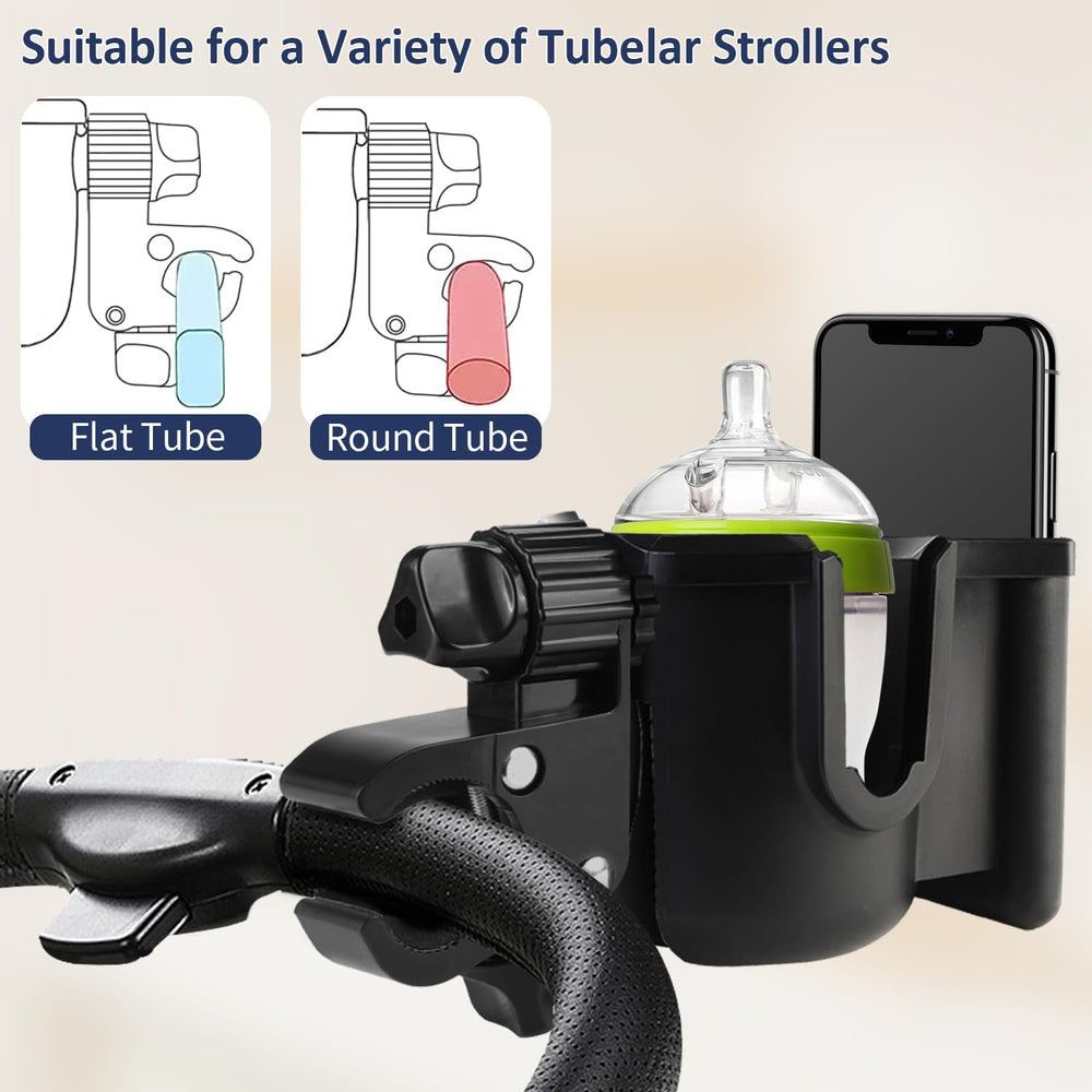 UMBEIBEI universal-stroller-cup-holder-phone-mount keeps device safe while moving.