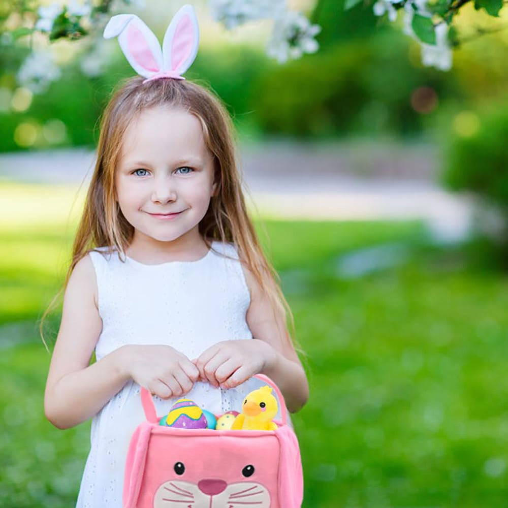 UMEELR Gift-ready bunny basket idea for baby showers and parties.