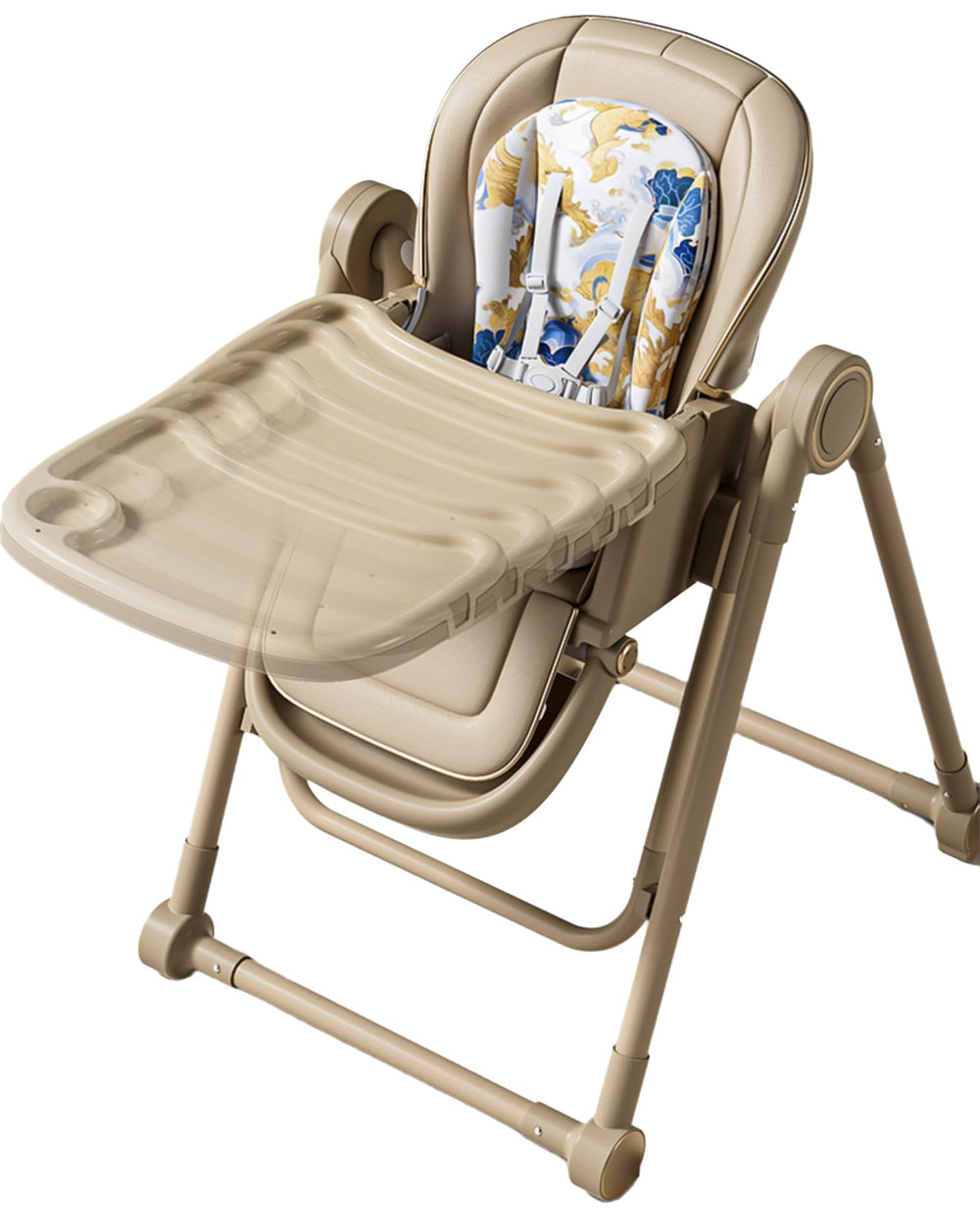 UMGOOGOO baby high chair in use at the table with child.