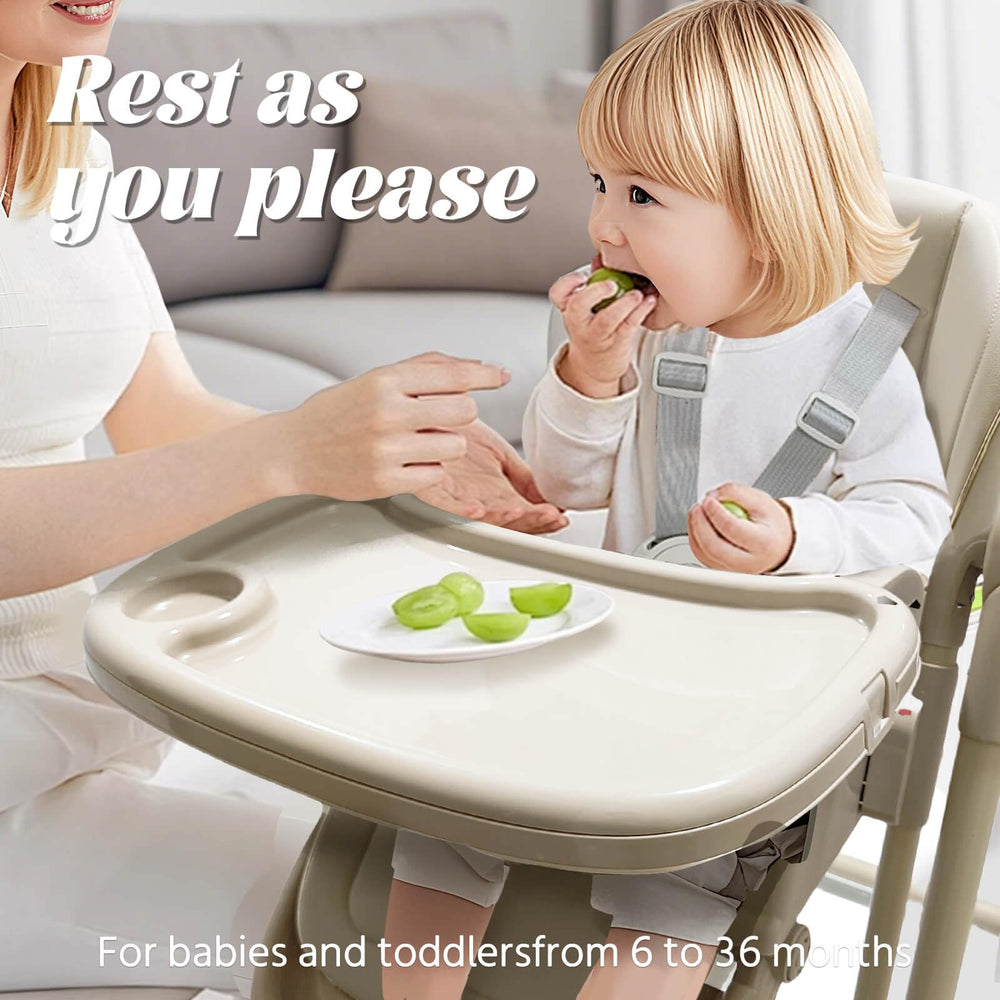 UMGOOGOO detachable tray enables quick cleaning and transitions.